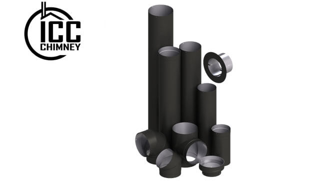 EXCELPrime 22-Guage Welded Single Wall Stove Pipe